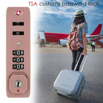  Окачени заключване Всепогодная Защита на Багаж Сигурност Митнически TSA Заключване 3 Цифрен и Брава Сигурна Брава TSA007