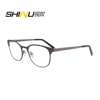  Нови Модни Смесени Очила От неръждаема и Ацетатна Стомана За Жени и Мъже, Просто Рамки За Очила, Унисекс, Оптични Рамки, Качествени Очила