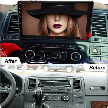  128 GB Вградена Памет Радио Колата Видео За VW Multivan 2008-2014 Touareg Вграден Carplay DVR Android 10 Мултимедиен плеър Авторадио 2 Din