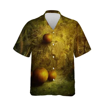  Jumeast 3D Тъмни на Душата Хелоуин Ужас Подарък Риза Дрехи Мъжки Ежедневни Модни Градинска Блузи Удобно Облекло За Мъже