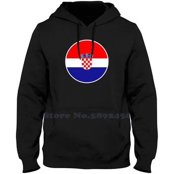  Флаг Хърватия ( Флаг Хърватия) Hoody с дълъг ръкав Ежедневни Hoody с качулка