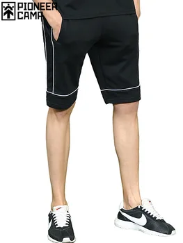  Пионер лагер нови летни мъжки къси панталони марка дрехи черни ежедневни къси панталони мъжки бермуди най-високо качество за мъже ADK702159