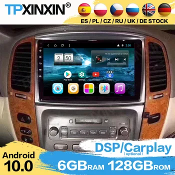  Carplay 2 Din Радио Стерео Приемник на Android За Lexus LX470 LC100 2003 2004 2005 2006 2007 Плейър Видеоприемник Главното Устройство