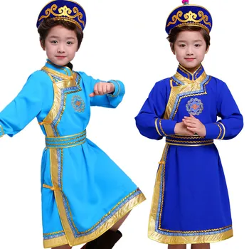  2 цвят, дрехи за Монголия, без шапки, облекла за момчета, национален танцов костюм, дрехи за малцинствата, принц, cosplay
