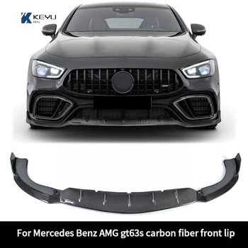  За Mercedes Benz AMG gt63 gt63s 2019-2023 днешно въглеродни влакна предната устна заден дифузьор, броня модификация на купето странична пола спойл