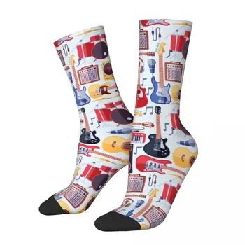  Цветни Музикални Инструменти Чорапи-Мъжки, Дамски Ежедневни Чорапи От Полиестер Harajuku Пролет Лято Есен Зимни Чорапи Подарък