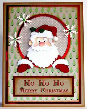  Метален Scrapbooking Дядо Коледа Занаят Рязане на Карти, Хартиени Листове САМ Полагане на Хартиена Картичка за Осъществяване на Занаятите Нарязани Умре