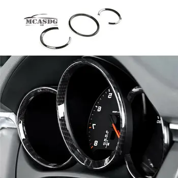  Покритие на капака халки на Арматурното табло в стил карбон Подходящ за Porsche Macan 2015-20