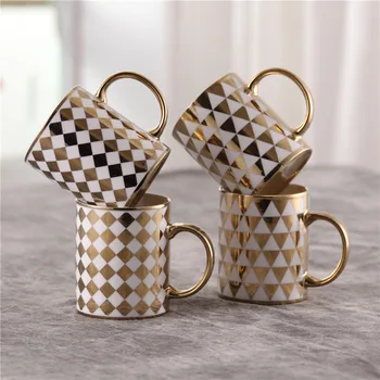  Сувенир, керамична чаша в европейски стил, чаша за кафе с мляко, подарък творческа личност, чаша за пиене на чай, Кухненски семейна мебели