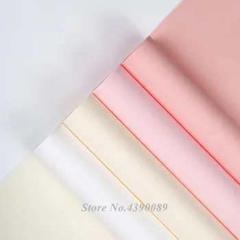  15шт Нов продукт, Роза, лилия Амбалажна хартия плътен цвят хартия водоустойчив цветя амбалажна хартия цветен букет материал