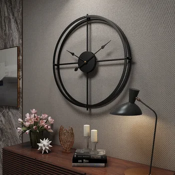  Творчески минималистичные железни стенни часовници хол метални часовници кабинет кабинет декоративни часовници