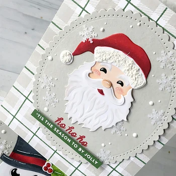  Коледа Дядо Коледа Метални Режещи Печати за Шаблон за Scrapbooking Фотокарточки Декоративна Хартия САМ Шаблон Занаят Печати Cut 2019