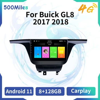  За Buick GL8 2017 2018 2 Din Радио Android С 10,1-Инчов Сензорен Екран, GPS Навигация Мултимедиен Плеър Главното Устройство Видео Wifi FM