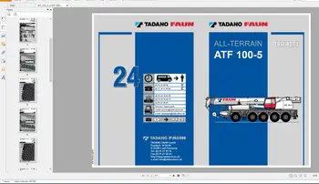 Ръководство за ремонт на мобилни кранове и каталог за резервни части Tadano Faun Пълен модел на DVD