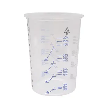  Устранимые степен прозрачни Пластмасови Чаши за Смесване на Епоксидна смола с боя