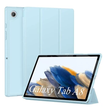  Калъф за Samsung Galaxy Tab A8 X205 X200 Tab A7 Lite 8,7 SM-T220 SM-T225 ПУ делото на таблета Tab S6 Lite P610 P615 Калъф Funda