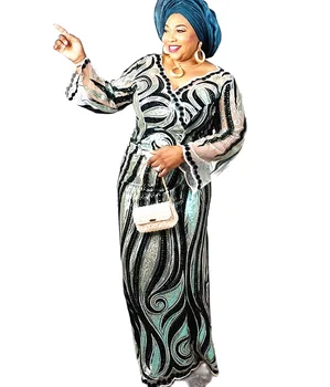 Африканска кадифе Лейси Плат 2020 нигерийски тюл бархатное дантела С Бродерии, пайети дизайн за Африканския женски Вечерна рокля