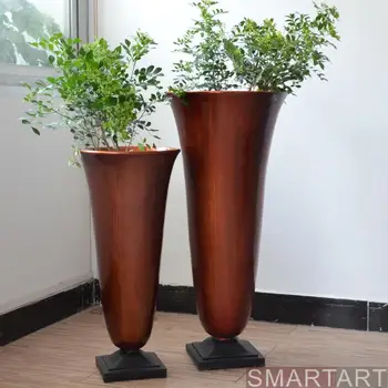  Ако SMARTART стъкло стоманена търговски център модельная стая вила Клуб Проект ваза за цветя, подова украса