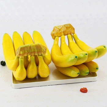  Симулация Модел На Плодове Снимка Подпори Изкуствен Банан Фалшив Императорския Банан Пластмасови Банани Грозде Забавен Подарък Плодов Магазин Дисплей
