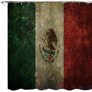  Мексикански Флаг Фон Водоустойчив Полиестерен Плат Начало Декор В Общежитието Хавлиени Чаршафи Куки Са Включени