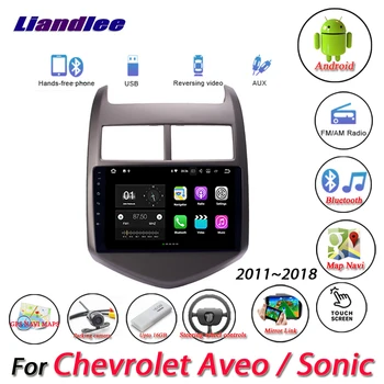  Автомобилна Мултимедийна Система Android За Chevrolet Aveo/Sonic 2011-2018 Радио Viedo BT GPS Навигационен Екран