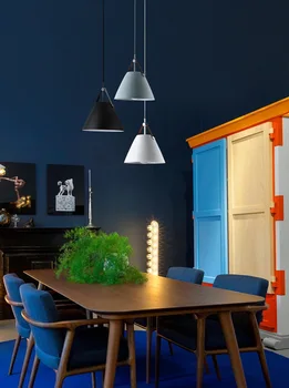  Скандинавска трапезария полилей модерен минималистичная самоличността на ресторант кафе трапезария алуминиев творчески бар Тестени изделия лампа