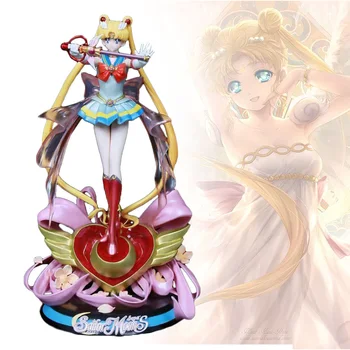 Японското Аниме Цукино Усаги Фигурка Бишодзе Сенши Sailor Moon Сцена Статуя на PVC Фигурка Колекция Модел Играчки Кукли Подаръци