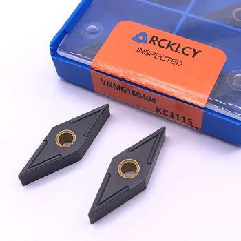  10шт RCLCY VNMG160404 MG KC3115 висококачествени външни инструменти за рязане на метал Струг с ЦПУ ndexable инструменти За обработка на чугун