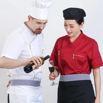 униформи за сервитьори за китайски ресторант с къс ръкав униформи готвач кухня униформи майстор-готвач с дълъг ръкав униформи готвач якета готвач