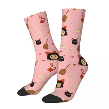  Модерен мъжки чорапи Harajuku Kiki's Услугата доставка на Розови Аниме Чорапи От Полиестер Спортни Дамски Чорапи Пролет Лято Есен Зима