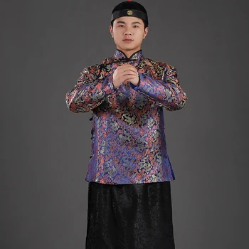  Китайски Традиционен костюм следа капиталистическата облекло Халат Хавлия Ropa tradicional Китай vetements traditionnels chinois