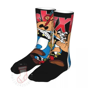  Дамски чорапи Harajuku Asterix и Obelix 2022 Дамски Спортни Чорапи