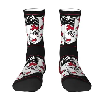  Модни Чорапи Demon Slayer Kimetsu No Yaiba, Мъжки И Дамски Чорапи с 3D Принтом, Баскетболни Спортни Чорапи Kamado Tanjirou
