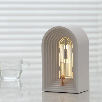  2022 Креативна Музика Bluetooth лека нощ Led Светлина Кутия Скулптура Рамка Подарък Декоративна Настолна Лампа Коледна декорация за Дома