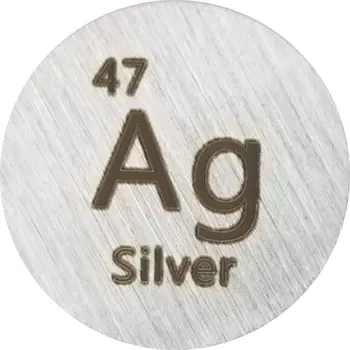  Сребро Метален диск с диаметър 24,26 мм с висока чистота за подбрани бижута, експерименти или учебни помагала