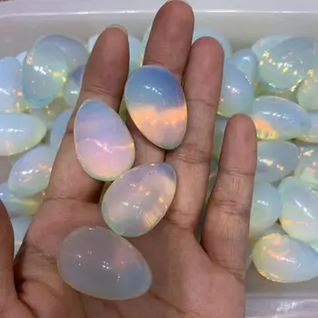  4 бр. високо качество Натурален Опал Кристал скъпоценни камъни яйца колектори медитация рейки лечение чакра сватбен подарък