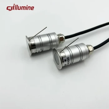  IP67 12V24V 1 W 24 мм от неръждаема стомана, LED-Вградени прожектор/BuriedLight/Външен Водоустойчива лампа за пол/Стъпка лампа