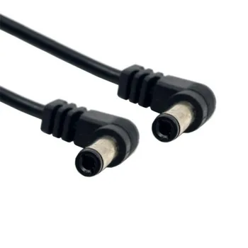  5 бр./лот на постоянен ток 5,5x2,1 мм/2.5 мм Plug до 5,5 2,1/2.5 мм Штекерный кабел под прав ъгъл 90 градуса