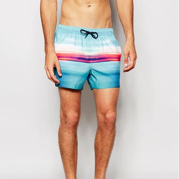  секси шарени мъжки почивка плажни шорти за почивка гащи дъска шорти за сърф мъжки бански sunga бански костюм плуване, спортно облекло за плуване