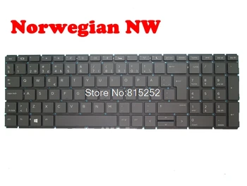  Клавиатура с Подсветка за лаптоп HP ProBook 450 G6 450 G7 455 G6 455 G7 Черна БЕЗ Рамка Норвежки NW/Португалски PO/Швеция