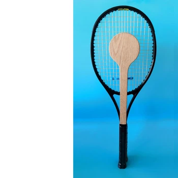  Тенис Дървена Показалка Тенис Лъжичка Десерт Тенис Ракета Вата Точен Удар